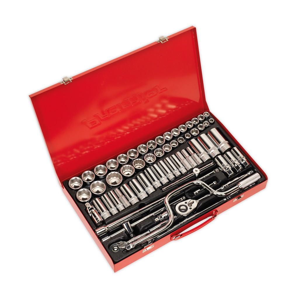 Trusa chei tubulare, 1/2″, 64 piese – SimpleTools Trusa chei tubulare, 1/2", 64 piese - SimpleTools