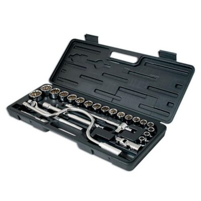Trusa chei tubulare + accesorii, 1/2", 24 piese