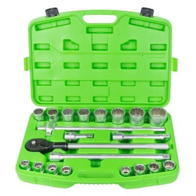 Trusa chei tubulare cu patrat de actionare 3/4", 21 piese, JBM