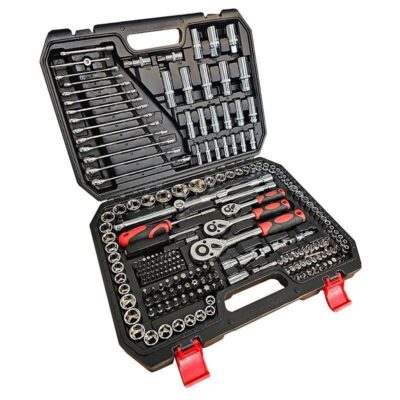 Trusa de chei tubulare, patrat de 1/4", 3/8" si 1/2", 216 piese