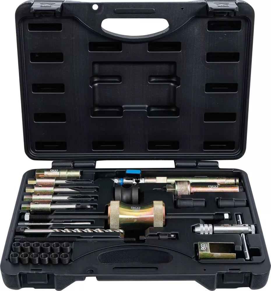 Trusa extractoare bujii incandescente, M10x1.0, motoare Mercedes CDI ,OM 611, 612, 613, 628, 646 (not EVO), 647, 648, BGS 8699 – SimpleTools Trusa extractoare bujii incandescente, M10x1.0, motoare Mercedes CDI ,OM 611, 612, 613, 628, 646 (not EVO), 647, 648, BGS 8699 - SimpleTools