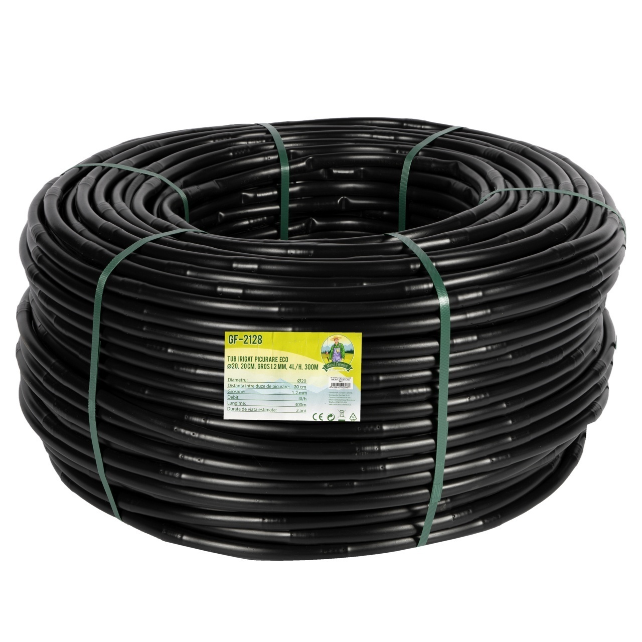 Tub picurare ECO Ø20, 20cm, gros1.2mm, 4l/h, 300m – SimpleTools Tub picurare ECO Ø20, 20cm, gros1.2mm, 4l/h, 300m - SimpleTools