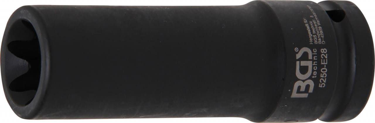 Tubulara de impact Profil E28, lungime 110 mm, antrenare 3/4”, BGS 5250-E28 – SimpleTools Tubulara de impact Profil E28, lungime 110 mm, antrenare 3/4'', BGS 5250-E28 - SimpleTools