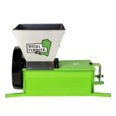Zdrobitor struguri electric Micul Fermier 0.55kW, cuva 30L, capacitate maxima de productie 1000 Kg/h, cu desciorchinator