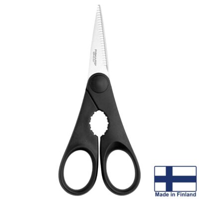 Foarfeca de bucatarie cu deschizator de sticle Fiskars Essential 20 cm