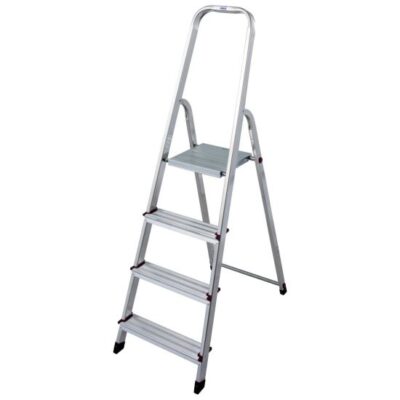 Scara dubla cu trepte pe o parte Krause Corda, KR-000705, 4 trepte