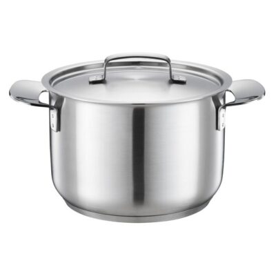 Oala cu capac, din otel inoxidabil, fara acoperire antiaderenta, Fiskars All Steel, 3 l