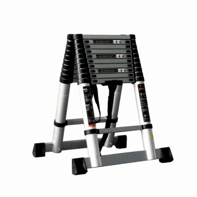 Scara telescopica din aluminiu dubla MESTERINO TOOLS JL-101-2X3.2, 3.2+3.2 metri, 2x11 trepte, greutate maxima 150 kg