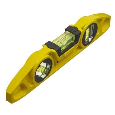 Nivela Stanley FatMax Torpedo Magnetica, 22 cm, 3 fiole