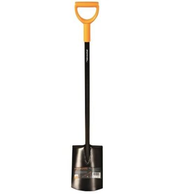 Cazma pentru plantat si bordurat Fiskars Solid, varf rotunjit, 1170 mm, 1940 g