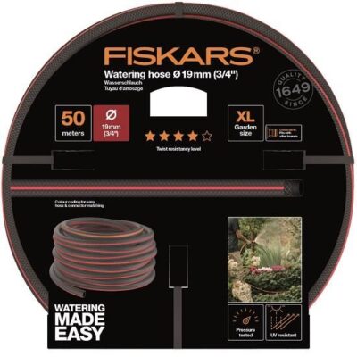 Furtun de gradina Fiskars Q4, 19 mm (3/4"), 50 m