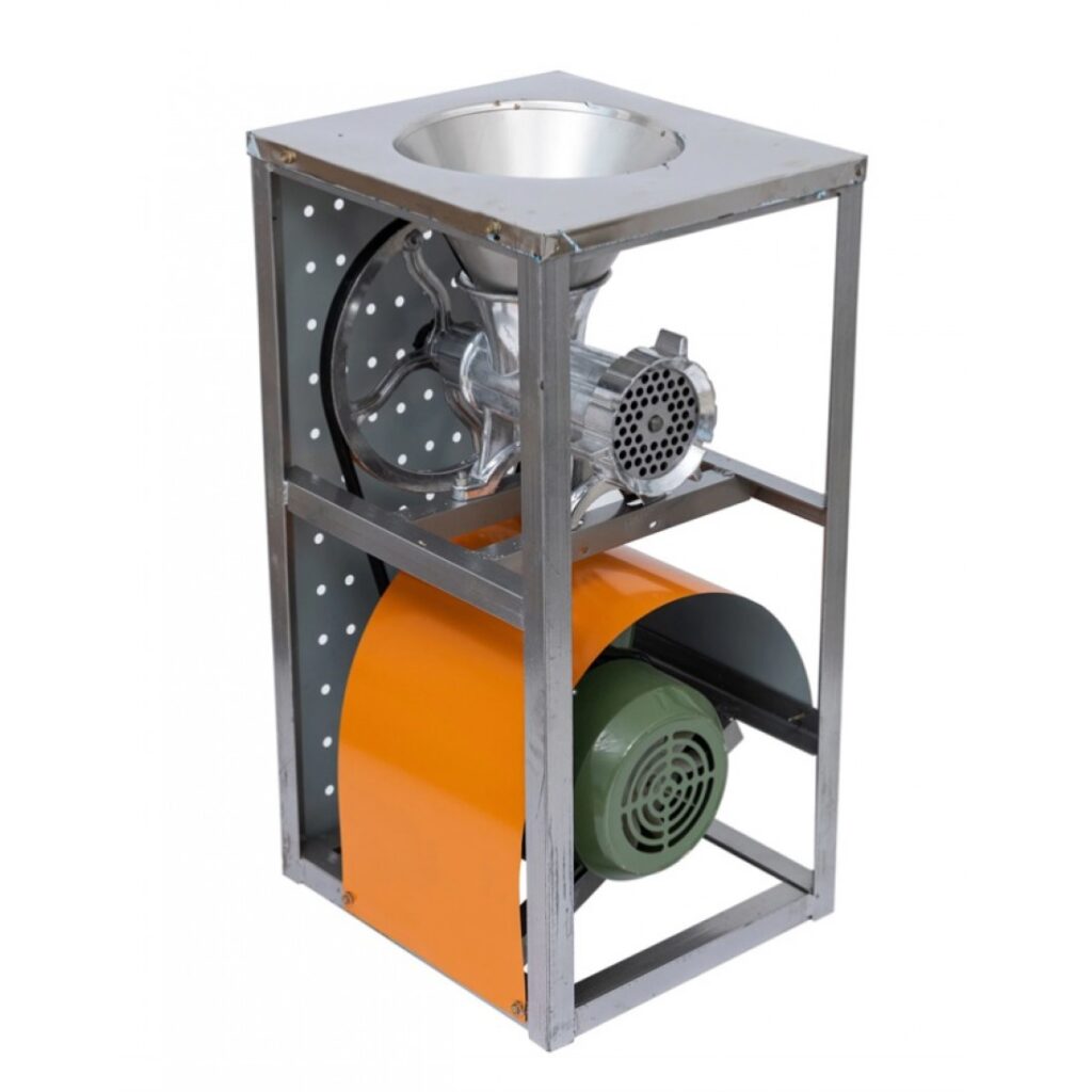 Masina tocat carne Nr.32, cu cadru, motor electric, masuta ALUMINU, FERMAX FM2 - SimpleTools