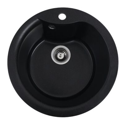 Chiuveta de bucătărie Elefant Premium Turas 480 , Negru metalic 482 mm