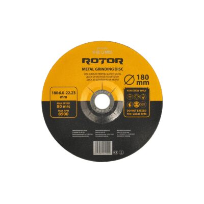 Disc abraziv pentru slefuit metal ROTOR 180*6,0*22,23 - Pachet 10 bucati