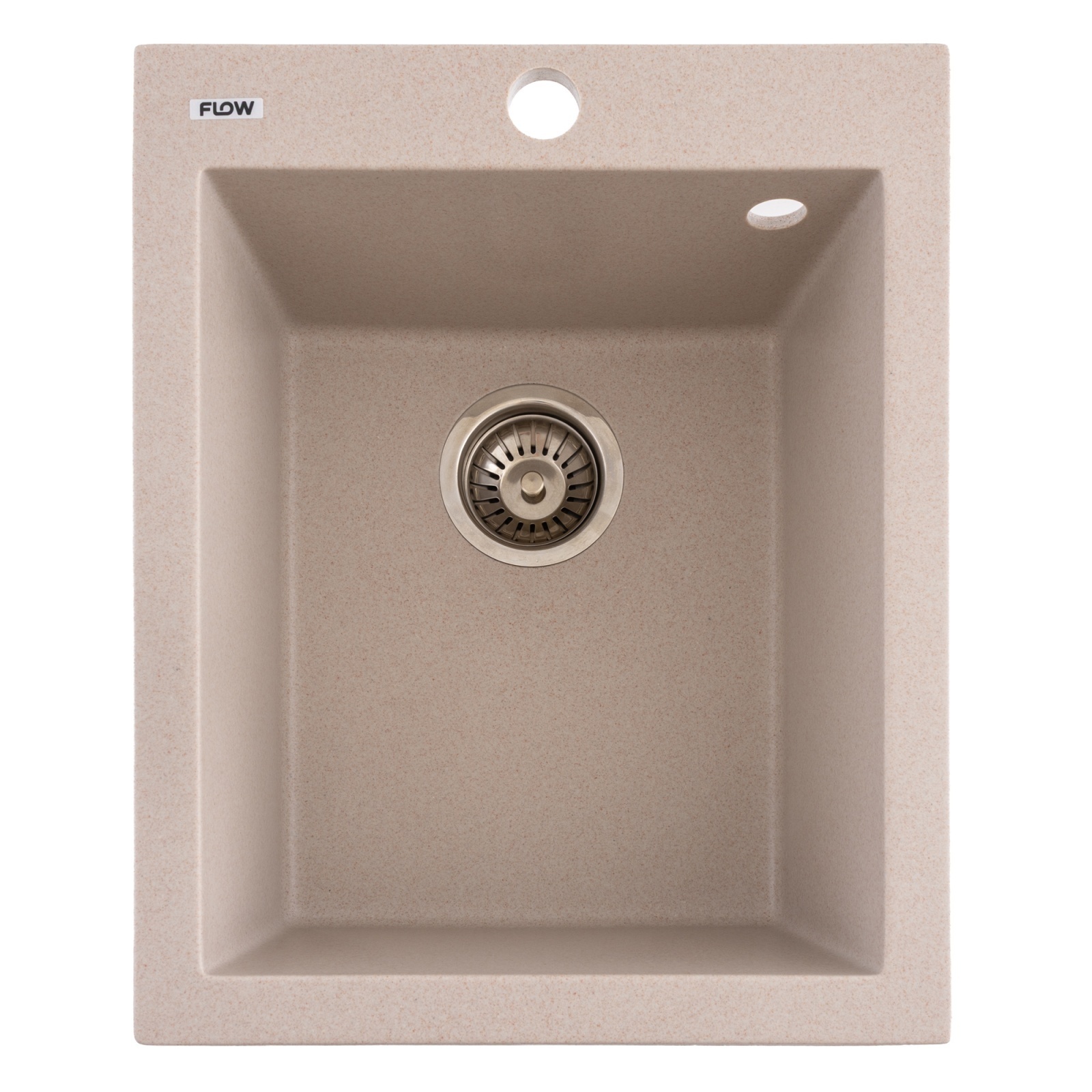 FCB-4149BA/1, Chiuveta de bucatarie din granit cu o cuva, seria BOARD, Avena, 410x495x190 mm, FLOW – SimpleTools FCB-4149BA/1, Chiuveta de bucatarie din granit cu o cuva, seria BOARD, Avena, 410x495x190 mm, FLOW - SimpleTools