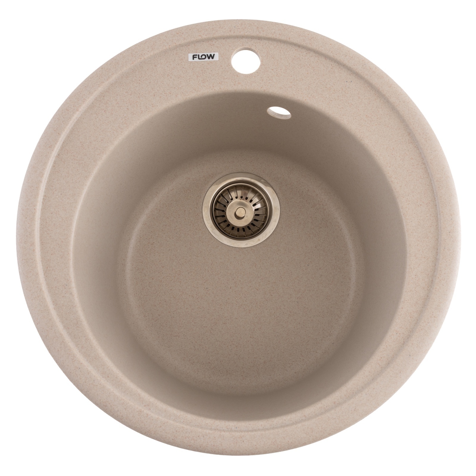 FCB-510SA/1, Chiuveta de bucatarie din granit cu cuva rotunda, seria SUN, Avena, 510×200 mm, FLOW – SimpleTools FCB-510SA/1, Chiuveta de bucatarie din granit cu cuva rotunda, seria SUN, Avena, 510x200 mm, FLOW - SimpleTools