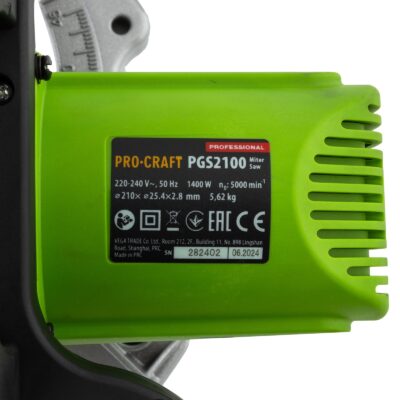 Fierastrau Circular stationar Procraft PGS2100. 1.4 kW, 5000 rpm, taiere in Unghi - SimpleTools
