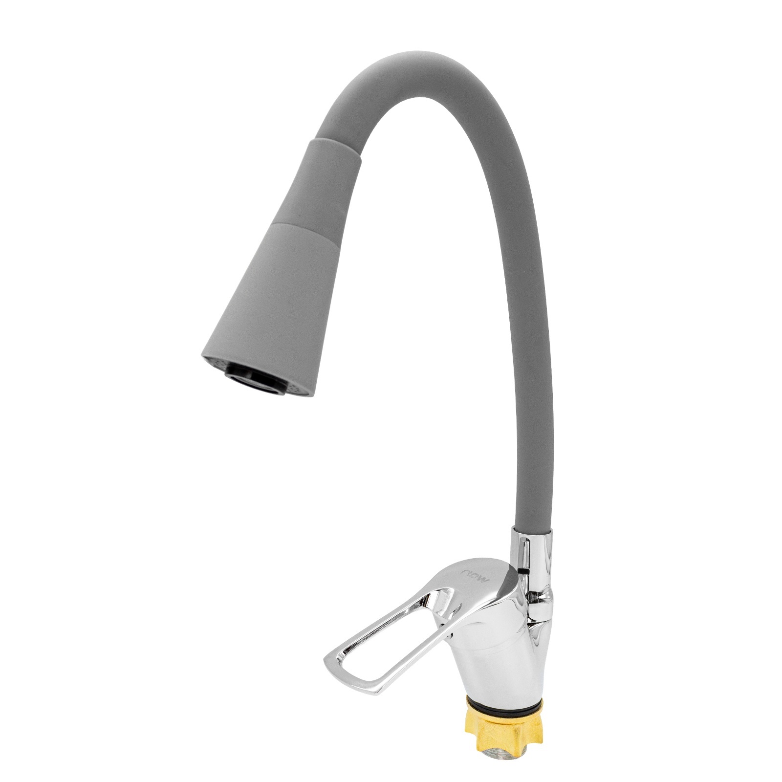FL XI-CG452ZG, Baterie bucatarie cu pipa flexibila 2 functii, zinc, Gri/Crom, FLOW – SimpleTools FL XI-CG452ZG, Baterie bucatarie cu pipa flexibila 2 functii, zinc, Gri/Crom, FLOW - SimpleTools