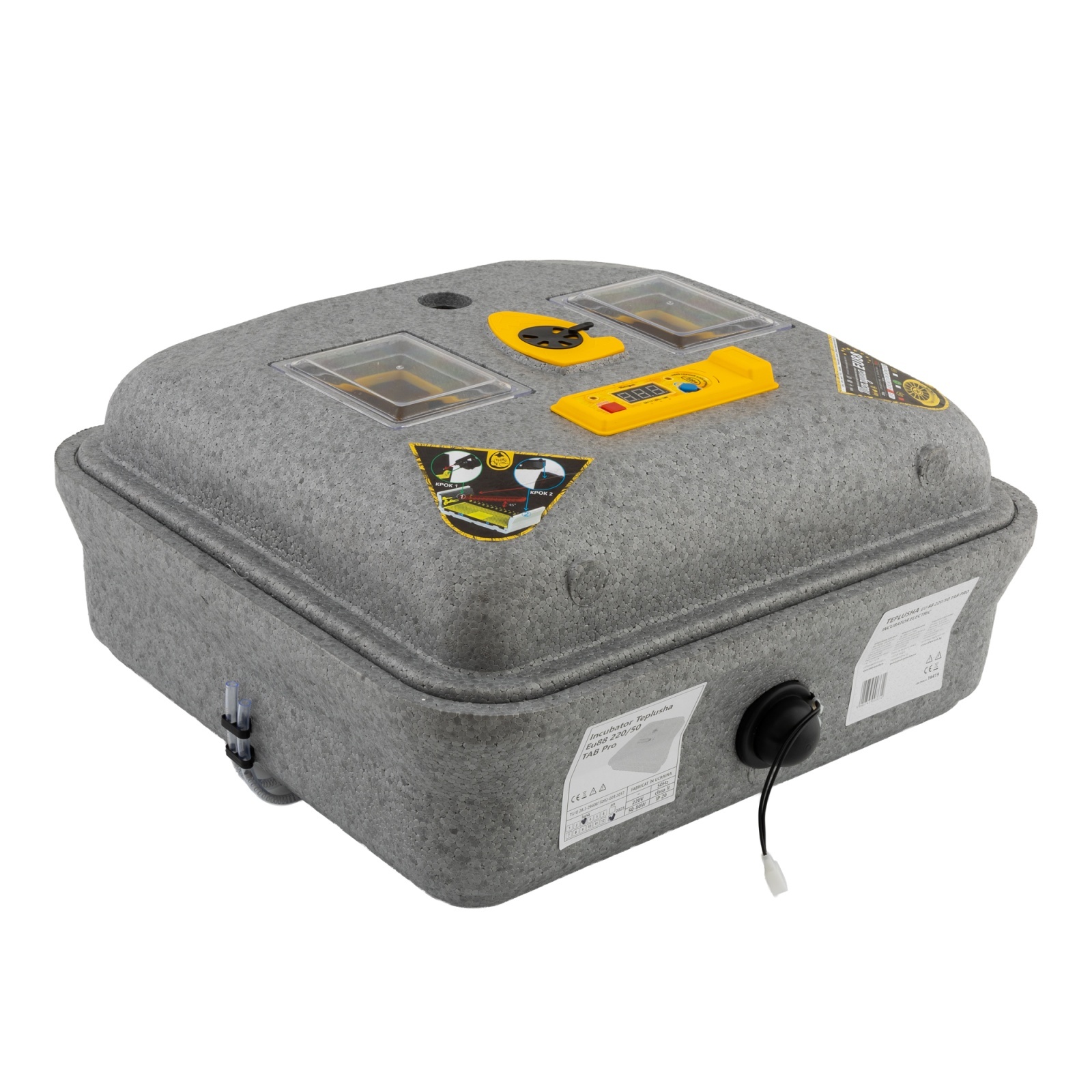 Incubator de uz casnic TEPLUSHA EU 88 220/50 TAB Pro, 50 W , 30–40°C – SimpleTools Incubator de uz casnic TEPLUSHA EU 88 220/50 TAB Pro, 50 W , 30–40°C - SimpleTools