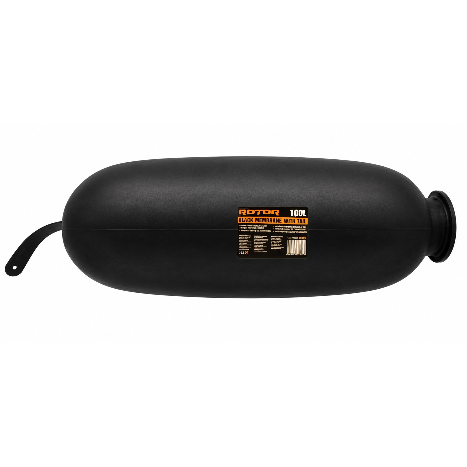 Membrană pentru hidrofor 100L Negru cu coadă ROTOR RMH-100B – SimpleTools Membrană pentru hidrofor 100L Negru cu coadă ROTOR RMH-100B - SimpleTools