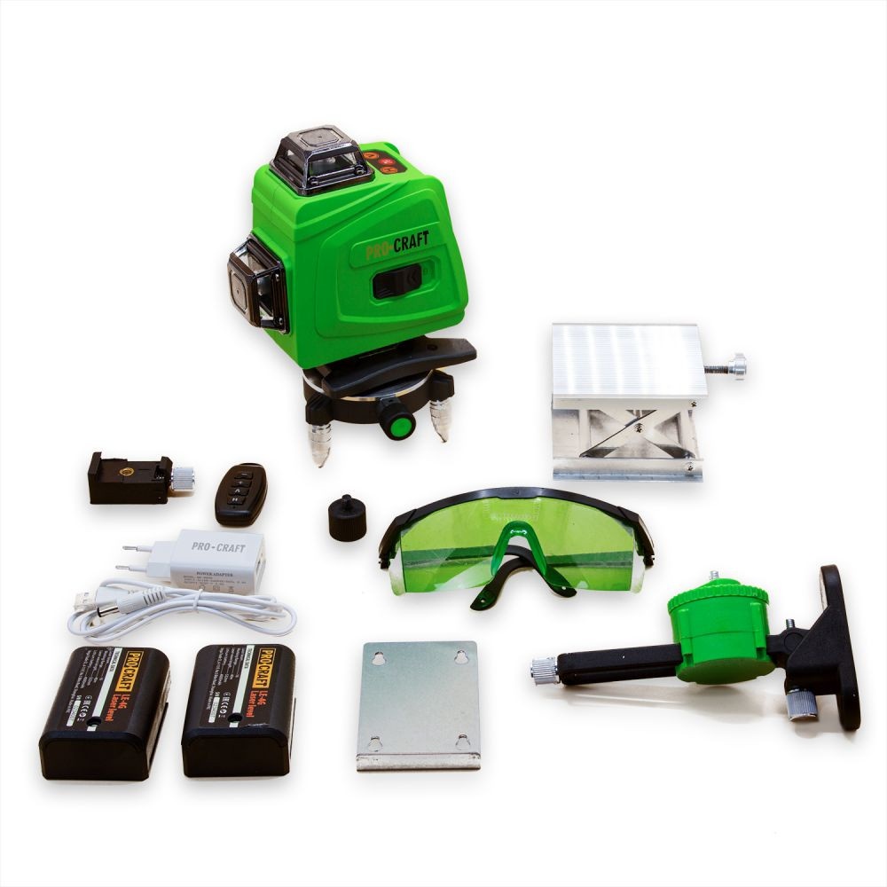 Nivela Laser Procraft LE-4G, fascicul verde, 2 acumulatori /4Ah, telecomanda, accesorii suport – SimpleTools Nivela Laser Procraft LE-4G, fascicul verde, 2 acumulatori /4Ah, telecomanda, accesorii suport - SimpleTools