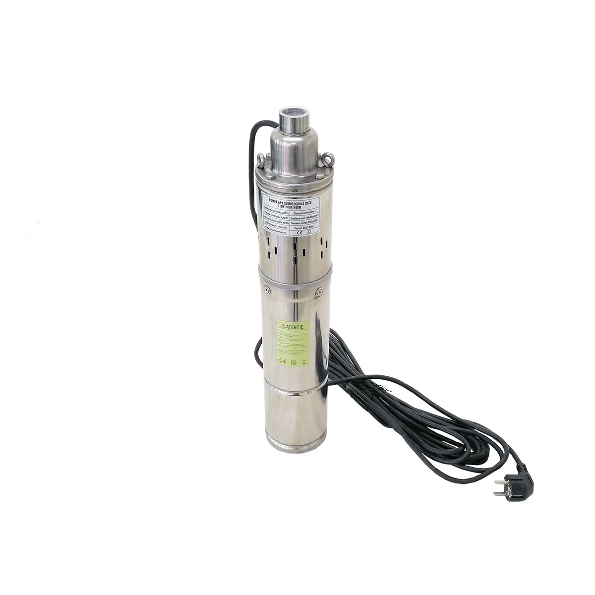 Pompa apa submers. 60m inox 4SK-100 cu snec 1.8mc – SimpleTools Pompa apa submers. 60m inox 4SK-100 cu snec 1.8mc - SimpleTools