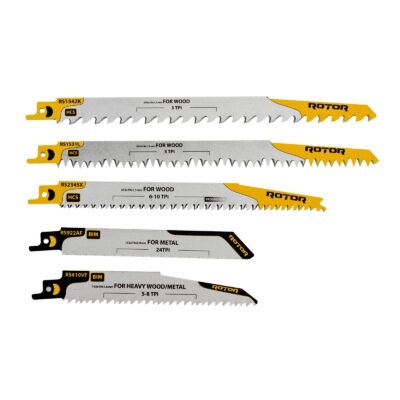 Set 5 Panze fierastrau sabie pentru Lemn/Metal ROTOR RSS2