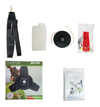Motocoasa benzina Craft-tec VERDE MEGA X8800 POWER 8.8 CP 12000RPM, 5 Accesorii, 2 timpi - SimpleTools