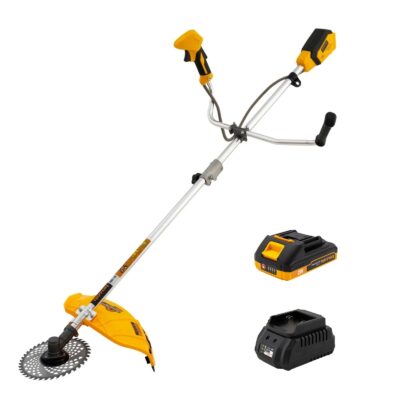 Trimmer pe acumulator ROTOR RBT-1B, 21V, motor Brushless, 8000 rpm, acumulator 2Ah si incarcator incluse