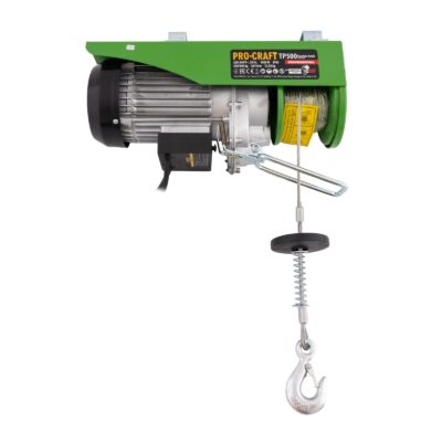 Troliu electric palan Procraft TP500, 1020W, cu kit montare Greutate 500kg - SimpleTools