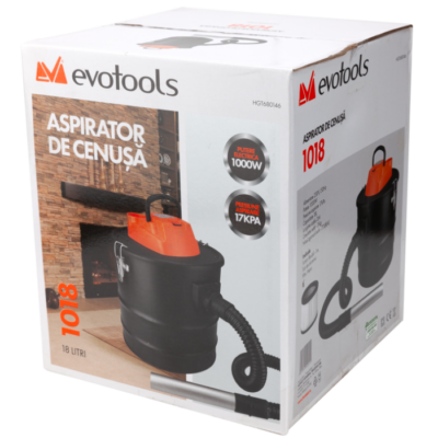 Aspirator pentru Cenusa 1018 EvoTools / P[W]: 1000; V[l]: 18 - SimpleTools