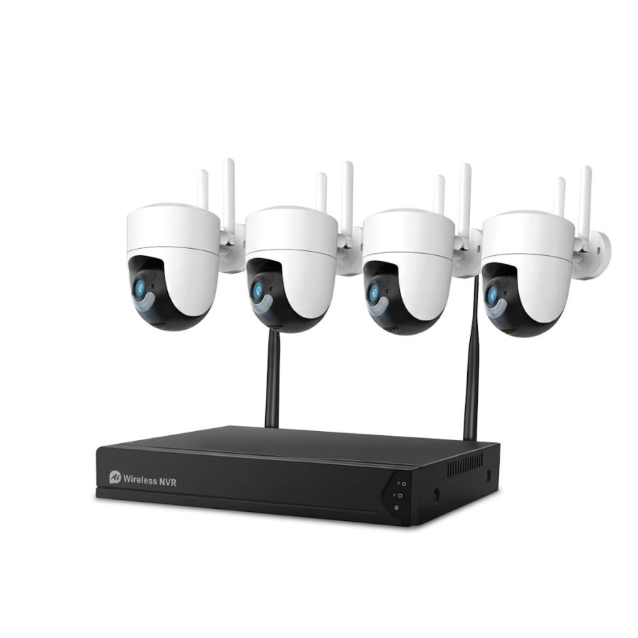 161880_1 Sistem performant de supraveghere video ANNKE N58WHD+141DN*4, NVR 4 canale WiFi, 4 camere interior/exterior 3MP, Full HD, vedere nocturna IR, rezistent la intemperii - imagine 1