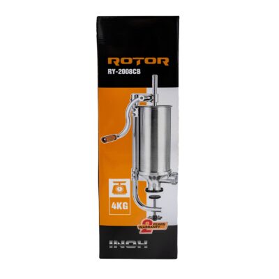Aparat manual de facut carnati ROTOR RY-2008CB, vertical, 4 kg, inox alimentar, 4 palnii, fixare pe masa cu clema - imagine 5