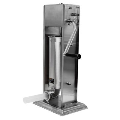 Aparat mecanic de facut carnati ROTOR RML-S5, vertical, 5 L, inox alimentar, cuva basculanta, 6 palnii, actionare prin manivela - imagine 3