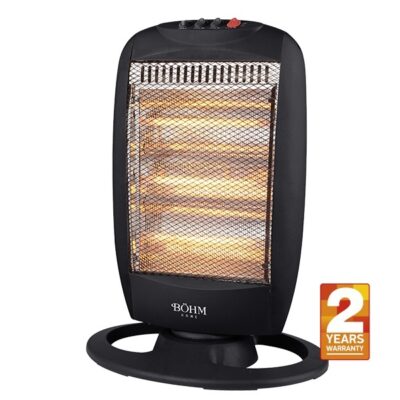 Încălzitor electric cu halogen BHH05 BÖHM, 3 trepte de putere 400/800/1200 W, Suprafața de încălzire 20-25 m²